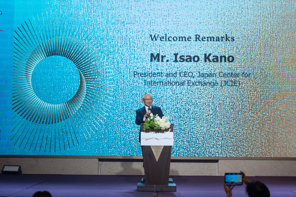 President Isao Kano of JCIE Japan welcomed the audience