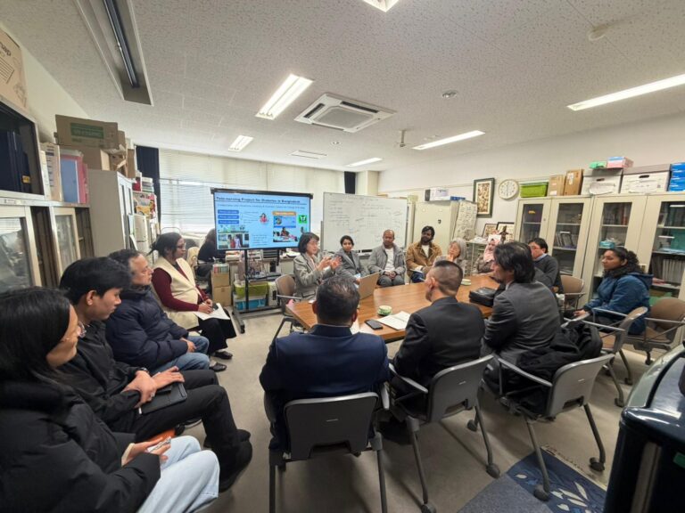 Rountable with international students at Hiroshima University